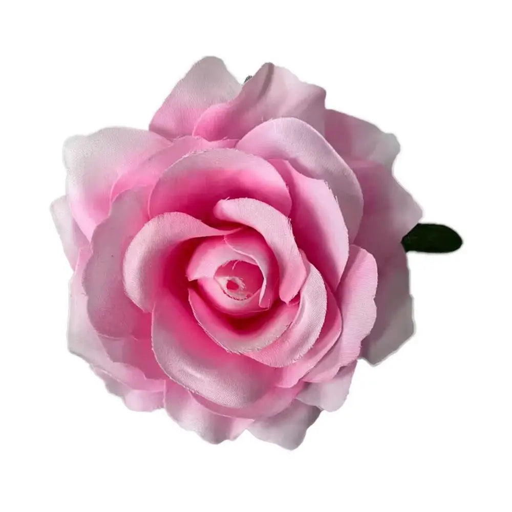 Flamenco Flowers For Hair DIY Headdress For Bridal Flocking Cloth Red Rose Flower Hairpin Hair Clip Party Hair Accessories