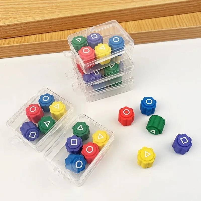 Korean Traditional Gonggi Jack Stone Set Hand-Eye Coordination Family Interactive Fun Play Portable Game Toy for All Ages