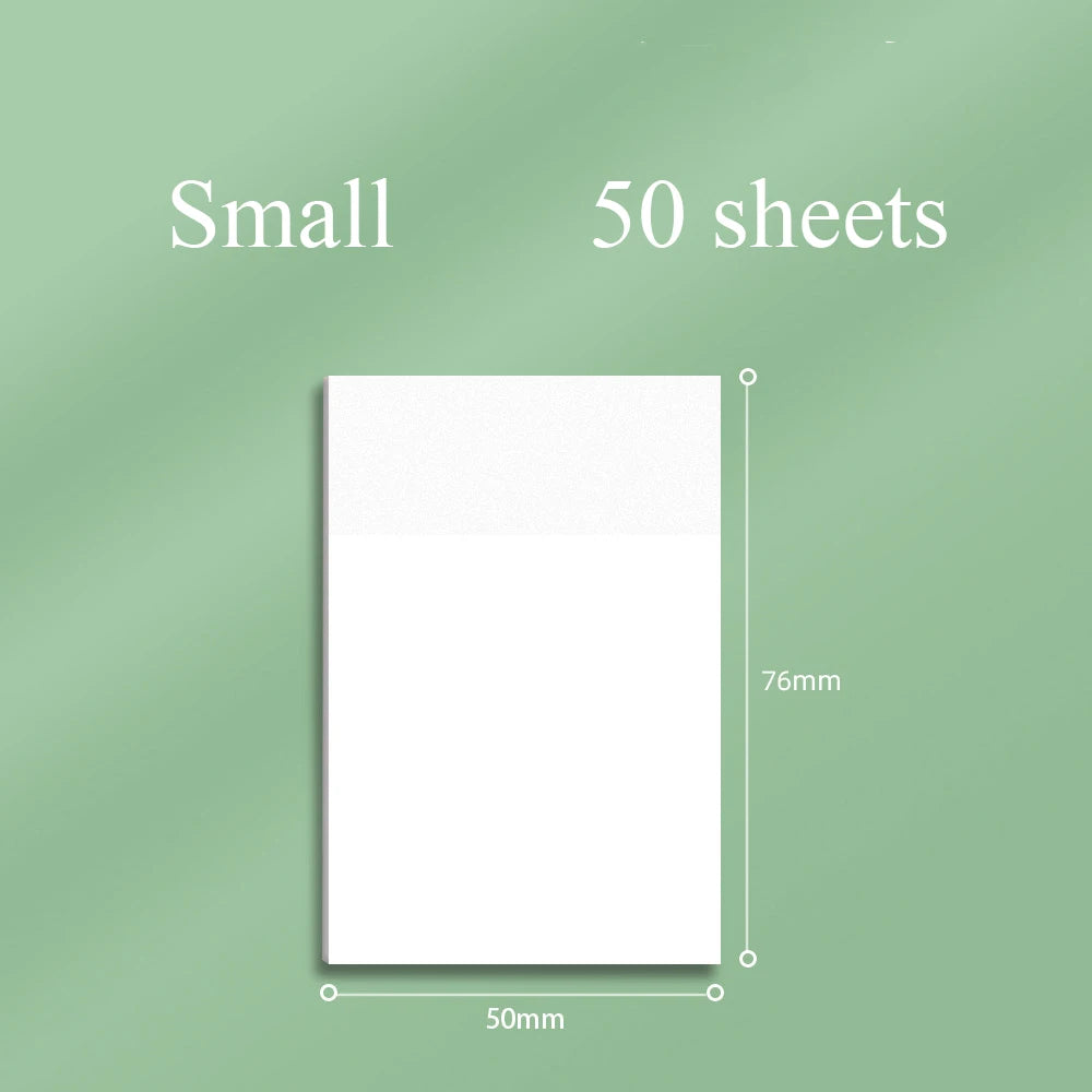 50 sheets Transparent Posted it Sticky Note Pads Notepads Posits Papeleria Journal School Stationery office Supplies