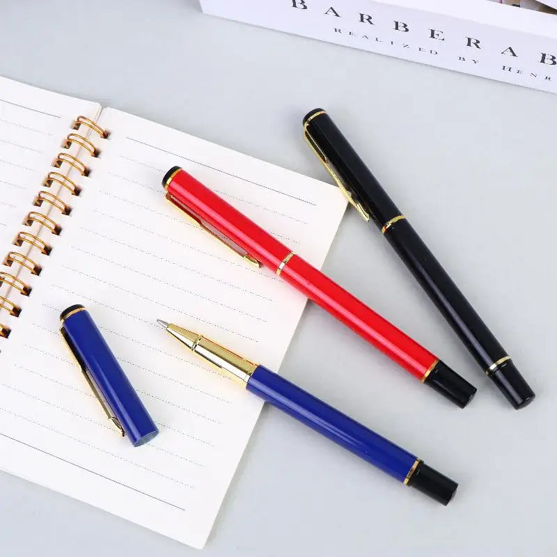 Metal Ballpoint Pens Kit School Business Office Signature Roller Pen Student Stationery Supplies Gift Box Packaging