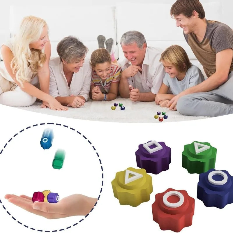 Korean Traditional Gonggi Jack Stone Set Hand-Eye Coordination Family Interactive Fun Play Portable Game Toy for All Ages