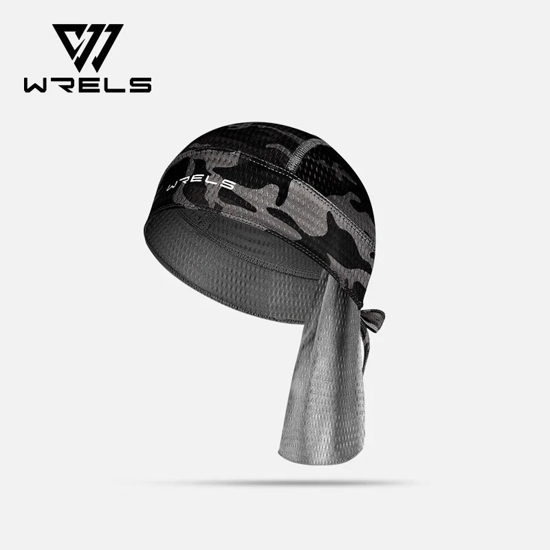 WRELS Skull Caps UV Protection Bandana Cap Sweat-Wicking Pirate Hats Breathable Pirate Hats Adjustable Running Durag Bandana
