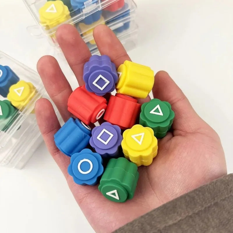 Korean Traditional Gonggi Jack Stone Set Hand-Eye Coordination Family Interactive Fun Play Portable Game Toy for All Ages