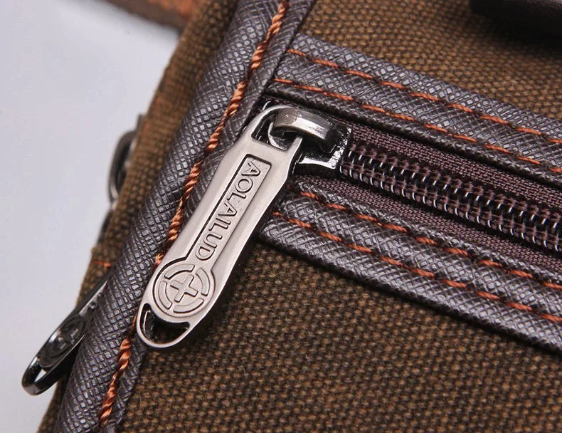 Men's Univesial Thigh Crossbody Bags Retro Fashion Outdoor Sports Belt Leg Bag Motorcycle Waterproof Canvas Waist Pack