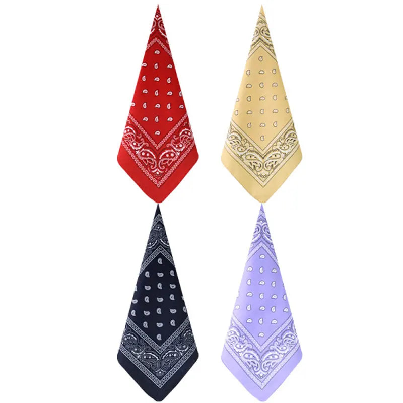 Handkerchief Fashion Print Bandana Party Scarf Headband Handkerchiefs Multi-Purpose Square Bandana