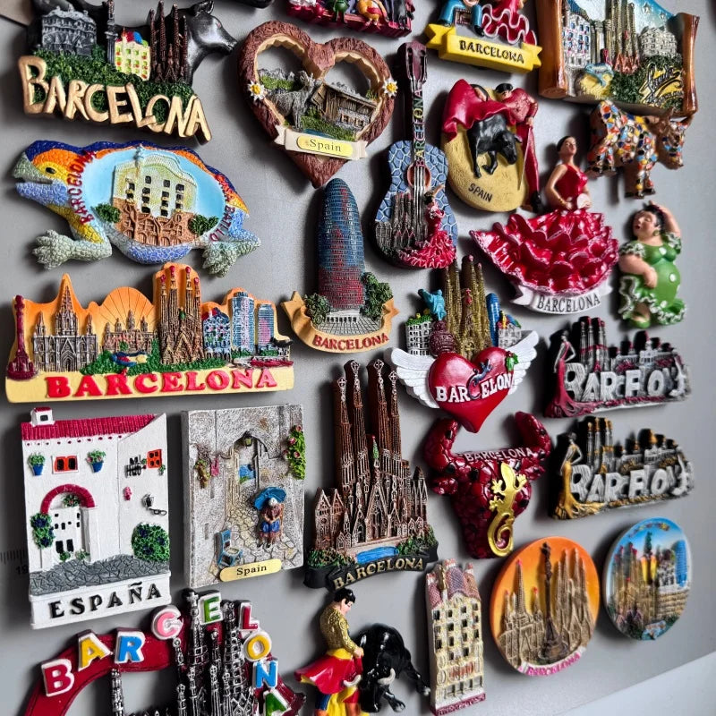 Spain Fridge Magnets Bullfighting flamenco dancers Barcelona ESPANA Tourist Souvenirs Magnetic Stickers Home Decoration Gifts