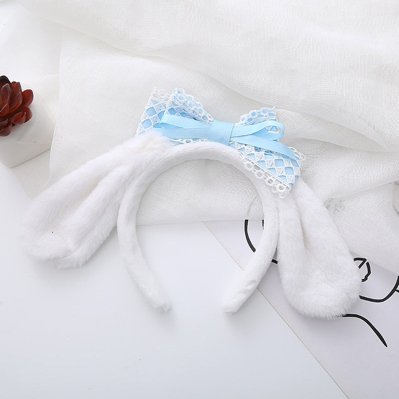 Kawaii Hair Band Sanrio My Melody Kuromi Cinnamoroll Pompom Purin Hair Accessories Anime Cute Cartoon Plush Headdress Girls Gift