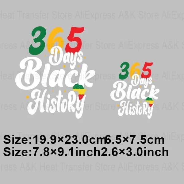 Black History Month Clothes Decals Proude Afro Man Heat Transfers Iron Patches Diy Washable Appliques Heat Press Printing