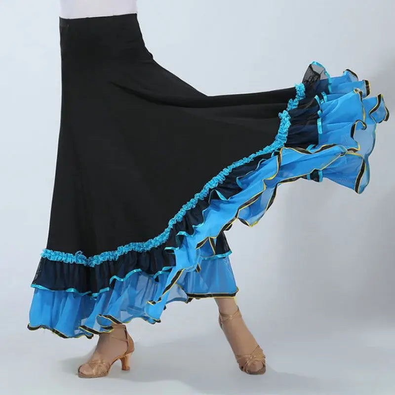 Flamenco Dress Spanish Dance Costume Classic Gypsy Dance Outfits for Women Swing Skirts Bullfight Ballroom Belly Performance