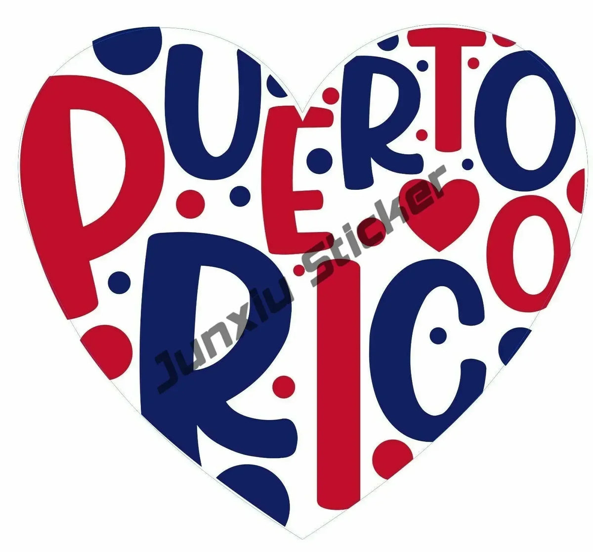 Puerto Rico Flag Frog Bumper Sticker Country Code PR UV Protected Vinyl Waterproof Decal Automotive Accessories Decoration