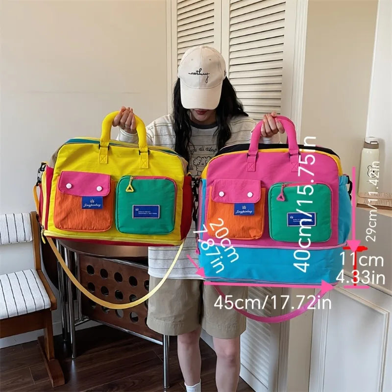 [Travel Crossbody Bag]Portable Large Capacity Hand-held Bag，Suitable for Men & Women - Travel, Outings, Mountain Climbing