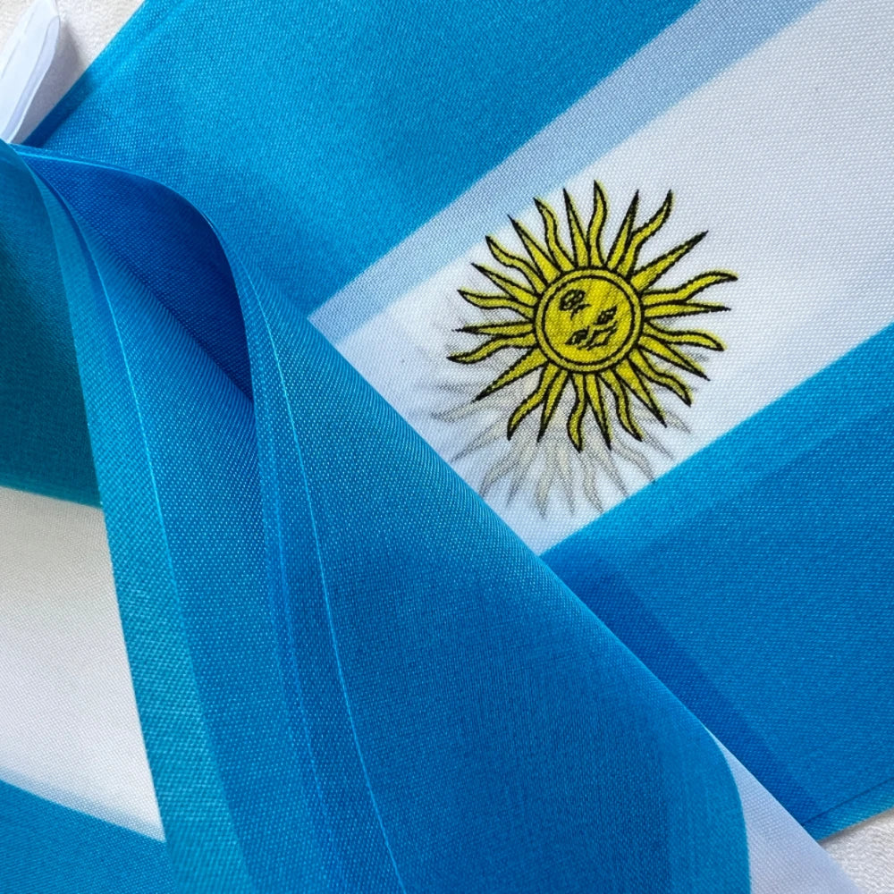 Argentina Flag14x21cm Hanging Polyester 20pcs/set Argentina bunting flags Pennant String Banner Buntings Festival Party Holiday