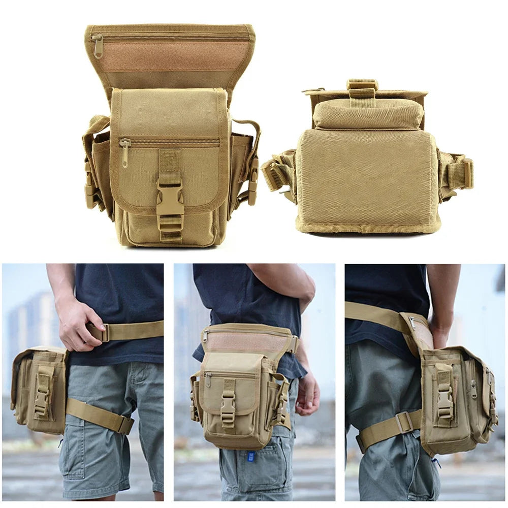 Waist Bag Motorcycle Drop Leg Bag for Man Woman Outdoor Waterproof Fanny Pack Multifunction Adjustable Belt Moto & Biker Bags