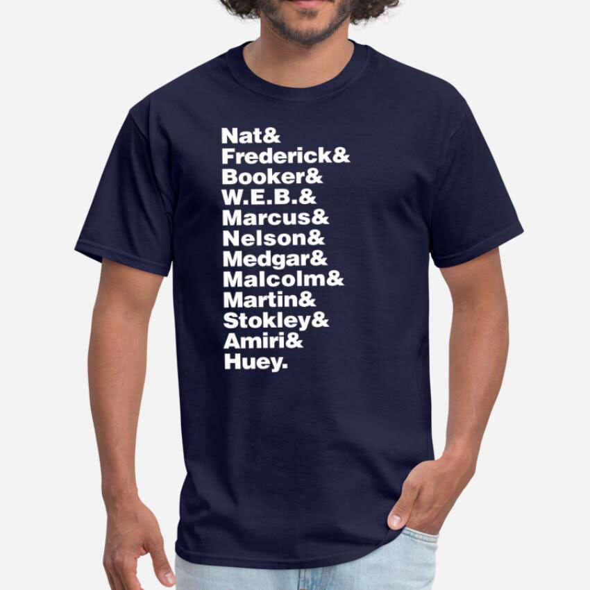 Audacious Men - Womens Crewneck T Shirt Malcolm X X Malcolm Nelson Mandela Marcus Garvey