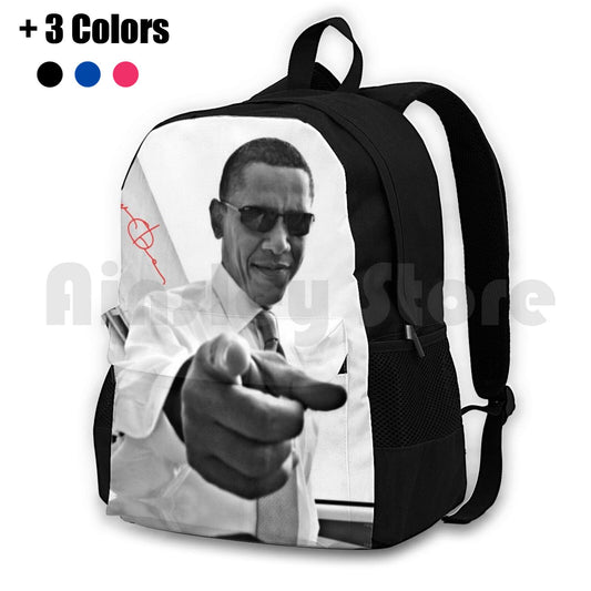 Obama Outdoor Hiking Backpack Waterproof Camping Travel Obama Barack Obama President Cool Fun