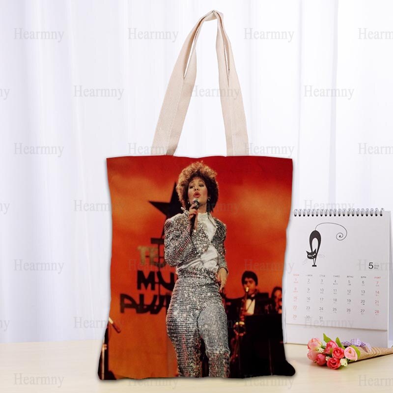 Custom Selena Quintanilla Tote Bag Popular Foldable Shopping Bag Reusable Eco Large Unisex Canvas Fabric Shoulder Bag Tote 0409