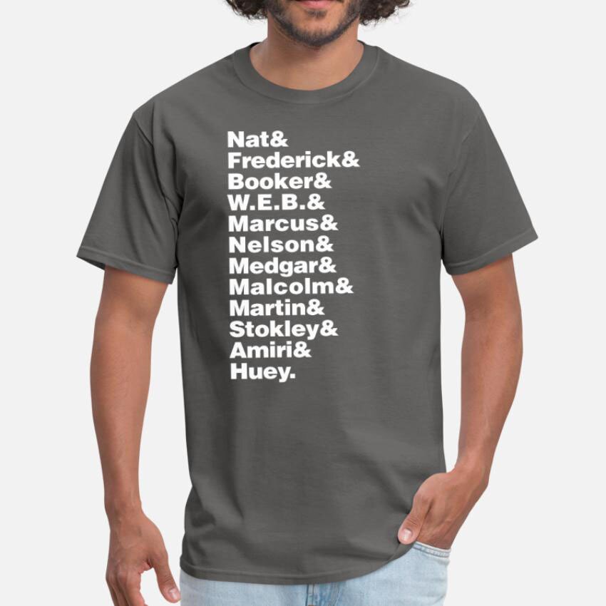 Audacious Men - Womens Crewneck T Shirt Malcolm X X Malcolm Nelson Mandela Marcus Garvey