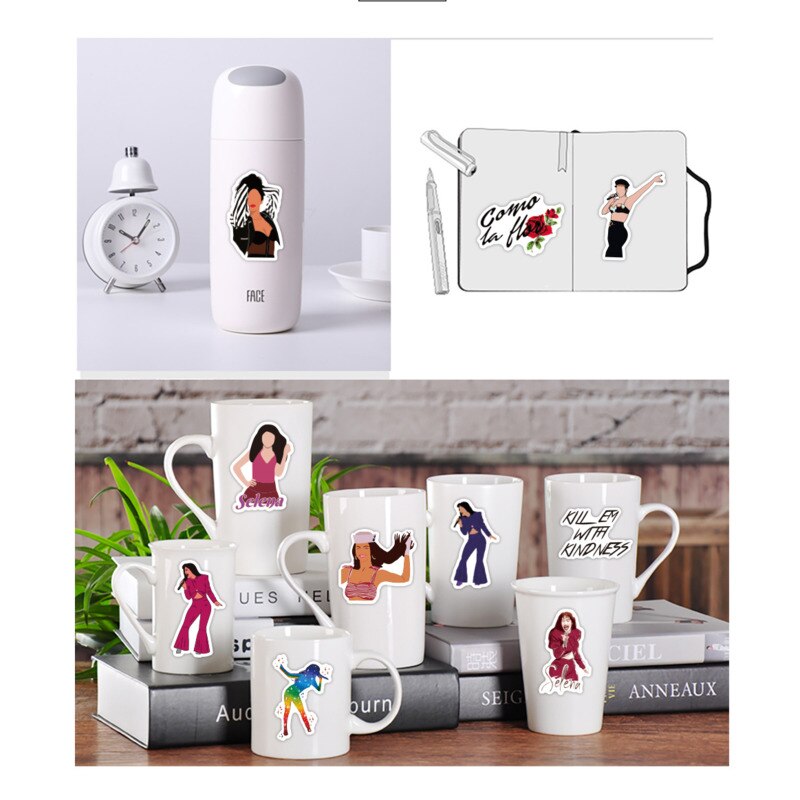 10-50 Pieces Of Singer Selena Gomez Graffiti Stickers Waterproof Material Suitcase Notebook Scooter Water Cup Stickers