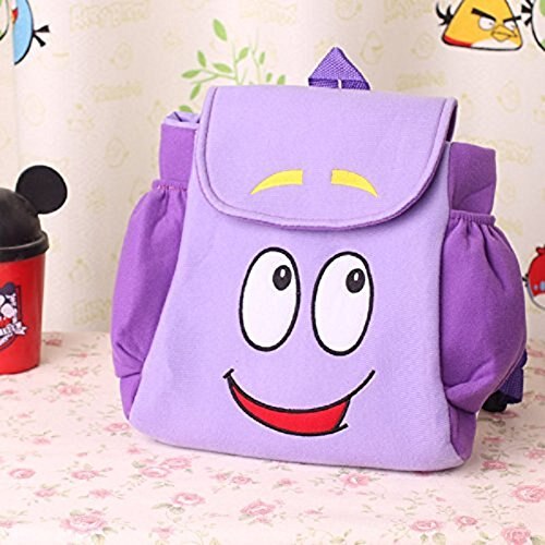 Dora Explorer Backpack Rescue Bag with Map,Pre-Kindergarten Toys Purple for Christmas gift