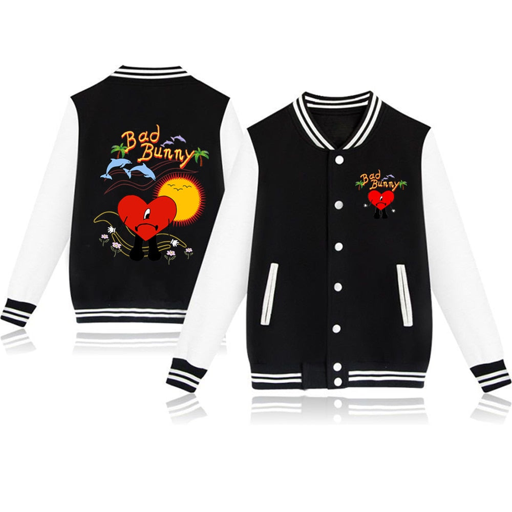 World&#39;s Hottest Tour 2022 Un Verano Sin Ti Bad Bunny Jackets Hellfire Club Baseball Jacket Coat Autumn Streetwear